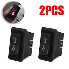 2pc Universal Auto Car Power Window Switch 5-pin Dc 12v 20a Onoff Rocker Switch