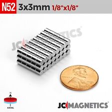 3mm X 3mm 18x18 N52 Strong Rare Earth Neodymium Crafts Magnet Discs 3x3mm