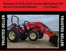 Tractor Workshop Full Service Overhaul Manual Branson 3725 4225 - 521 Pages