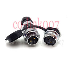 Ws20 2pin Waterproof Connector High Voltage Power Cable Bulkhead Aviation Plug