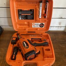 Paslode Cf-325 Framing Nailer Withcharger Battery Fuel And Case 902200 Used