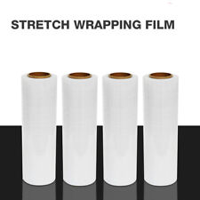 18x1500ft 80 Gauge Clear Pallet Wrap Stretch Films Hand Shrink Wrap 4 Rolls 