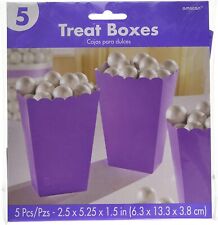 Popcorn Boxes Small New Purple Party Accessory