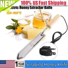 Electric Stainless Steel Extractor Uncapping Knife Bee Honey Scraper 110v