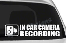 In Car Camera Recording 3 Vinyl Decal Sticker Truck Video Dash Surveillance