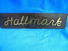 Vintage Pantograph Template Advertising Hallmark Possibly Tire Brass Sign Dc2