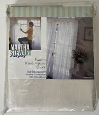 New Martha Stewart Everyday Sheer Floral Tab Top Panel Algondon 42x84