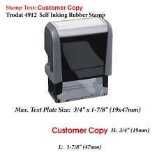 Customer Copy - Trodat 4912 Self Inking Rubber Stamp