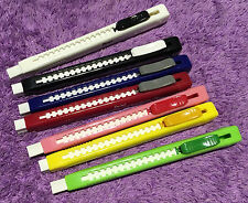 Pentel Mechanical Clic Eraser Pen Style Clicker Retractable Thin Choose Colors