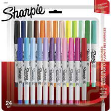 Permanent Markers Ultra Fine Point Assorted Colors 24 Count