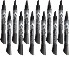 Quartet - Liquid Ink Dry Erase Markers Enduraglide Chisel Tip Black 12 Pack