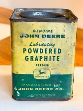 Vintage Rare 4 Legged Deer John Deere Graphite 1 Lb. Old Oil Can Tin Box