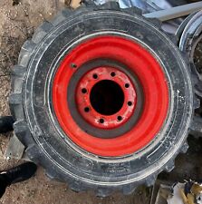 4 Used Bobcat Oem 10x16.5 Skid Steer Tires Rims Wheel Tire Heavy Duty Factory