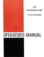 Ih International Harvester 420 3 Point Fast Hitch Plow Owners Manual Farmall