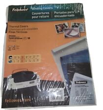 Fellowes Thermal Binding System Covers 60-sheet Cap 11 X 8 12 Clearblack 10