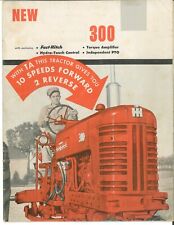 Ih Mccormick Farmall 300 W 2 Point Fast Hitch Tractor Color Brochure Ta Ipto