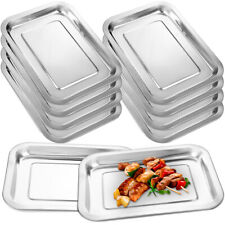 10 Pcs Non- Baking Plate Restaurant Kitchen Supplies Baking Trays