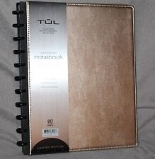 Tul Disc Bound Notebook Letter Size Limited Edition Rose Gold Leather Cover New