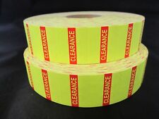 Yellow Clearance Labels For 1136 1138 Monarch Labelers 2 Rolls