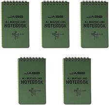 5x All Weather Memo Paper Notepad W Cover Waterproof Write In The Rain Notebook