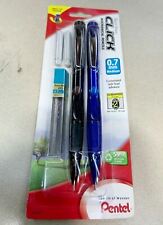 New Pentel 2-pack Twist-erase Click Mechanical Pencils 0.7mm Wlead Erasers