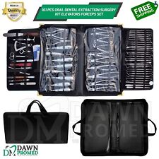 161 Pcs Oral Dental Extraction Surgery Kit With Free Carrying Case German Gr