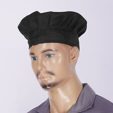 Mens Womens Chef Hat Adjustable Solid Color Cooking Cap For Kitchen Restaurant