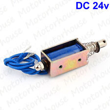Dc 24v Push-pull Open Frame Mini Valve Solenoid Actuator Electromagnet 5n 10mm