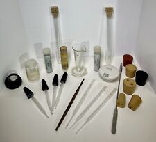 Large Lot Of Lab Glass Vintage Chemistry Equipment Apothecary