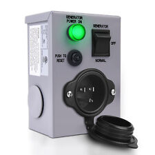 Mictuning 15 Amp Generator Transfer Switch - Etl List 125v Power Inlet Box Ip68