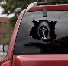 3d Decal Sticker Grim Reaper Skeleton Car Decal Window Sticker Usa Shipping 