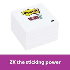 Post-it Super Sticky Notes 2x Sticking Power 3 X 3-inches White 5-padspa...