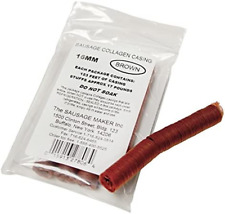 - Mahogany Collagen Sausage Casings 16mm 58 5 Unit Count Half Strands