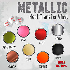 Metallic Heat Transfer Vinyl Paper T-shirt Heat Press Iron On Film Garment