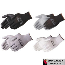 P-grip Ultra-thin Work Gloves Polyurethane Palm Coated With Nylon Shell 12 Pairs