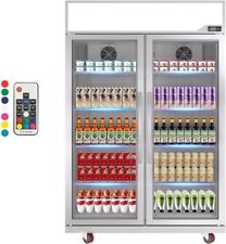 Merchandiser Commercial 2 Glass Doors Refrigerator Display Cooler 39 Cu.ft New