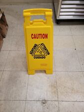 Rubbermaid Caution Wet Floor Signs 25 Commercial Products Yellow 2 Pack