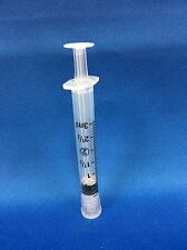 50 Easy Glide Syringes Sterile Luer Lock 3cc 3ml With 50 Clear Tip Caps