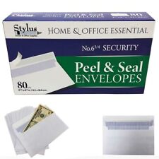 80 Peel Self Seal Letter Mailing White Envelopes N6 34 Shipping 3 58 X 6 12in