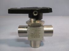 Swagelok 3-way Ball Valve 316 Stainless 2500psi Ss-43gxf4
