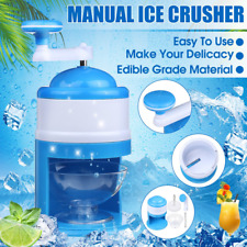 Portable Manual Ice Shaver Shredding Machine Crusher Snow Cone Maker Fruit