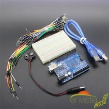 Atmega328p Starter Kit W 400 Point Breadboard 65 Jumpers Usb Battery Cables