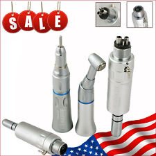Dental Slow Low Speed Handpiece Contra Angle Straight Air Motor 24h Push Button