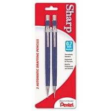 Pentel Sharp Mechanical Drafting Pencil 0.7 Mm Blue Barrel 2pack P207
