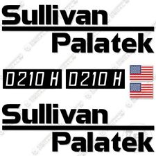 Sullivan Palatek D210h Decal Kit Air Compressor Replacement Decals - 3m Vinyl