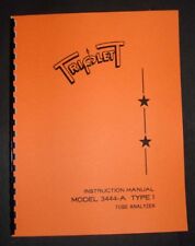 Triplett Tube Tester 3444-a Type 1 Manual Tube Data
