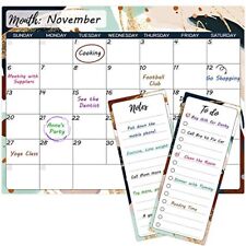 3 Pack Magnetic Dry Erase Calendar Reusable Whiteboard Fridge Calendar
