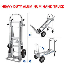3in1 Heavy Duty Aluminum Hand Truck Stair Climber Folding Dolly Convertible Cart
