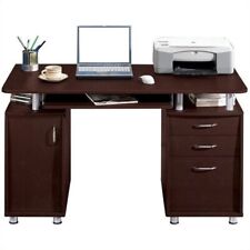 Pc Computer Desk Laptop Table Study Writing Workstation Home Office W 3 Drawer