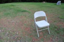 Steel Folding Chair Single Chair Beige Good To V Good Condition